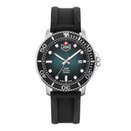 JDM Military Tango Green Swiss Quartz Movt. 20ATM Water Resistant Mens Analogue Watch with Black Colour Rubber Strap