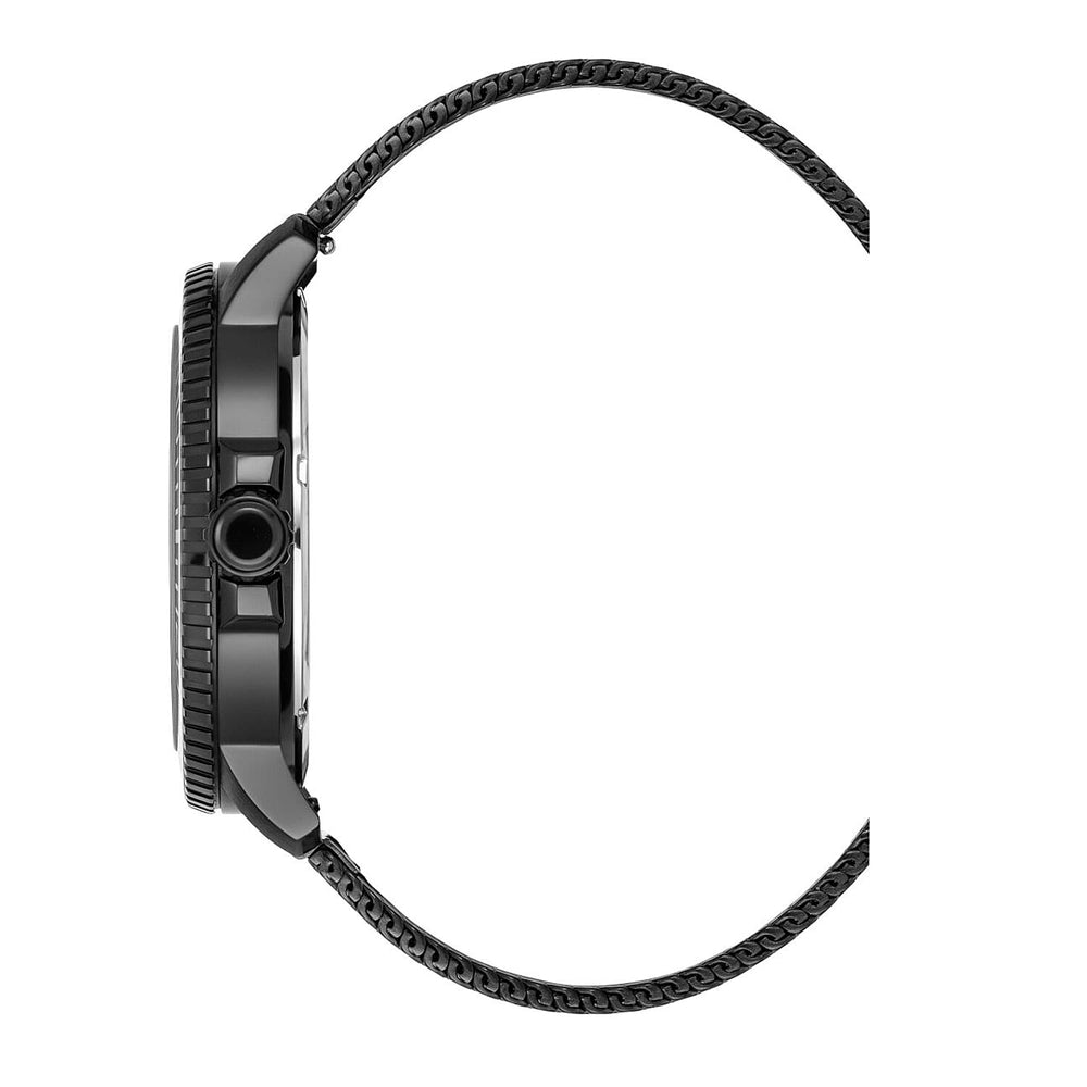 JDM Military Tango Swiss Movt. 20ATM Water Resistance Black Dial Mens Watch with Black Colour Stainless Steel Strap