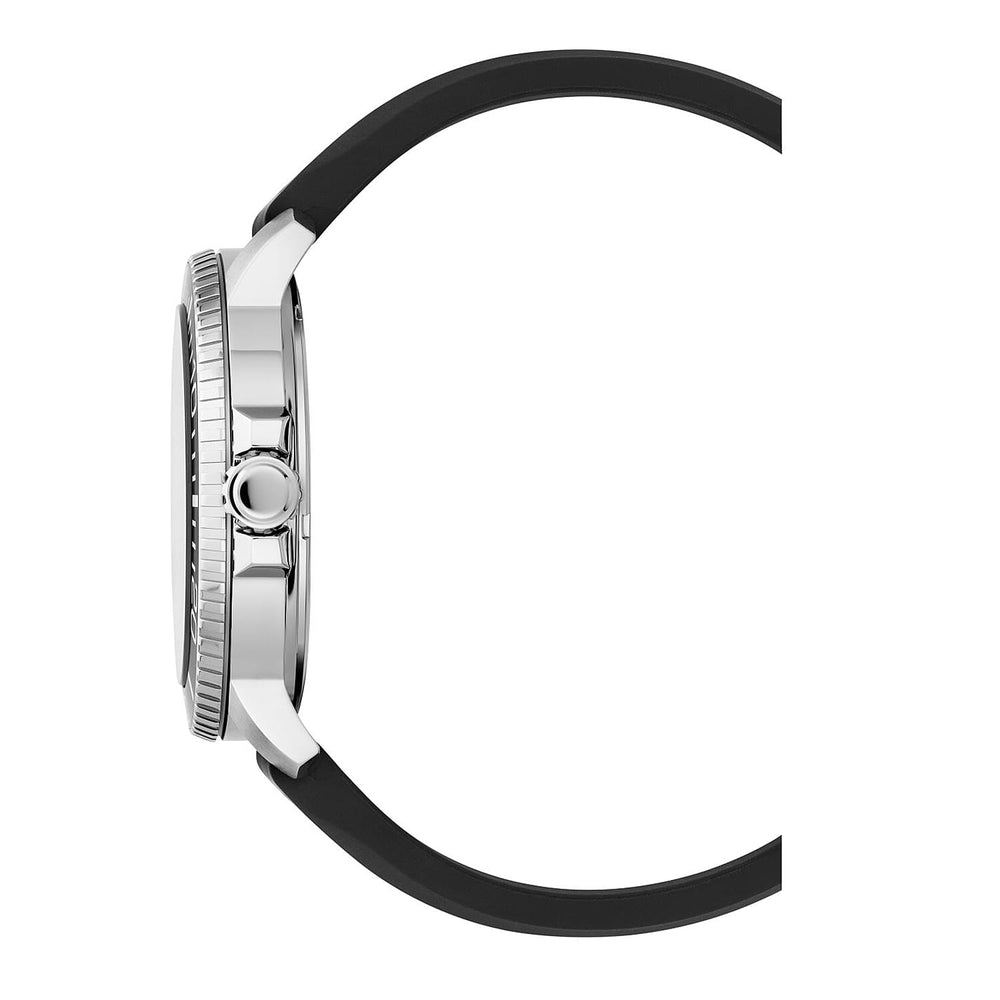 JDM Military Swiss Mens Watch in Stainless Steel - Black