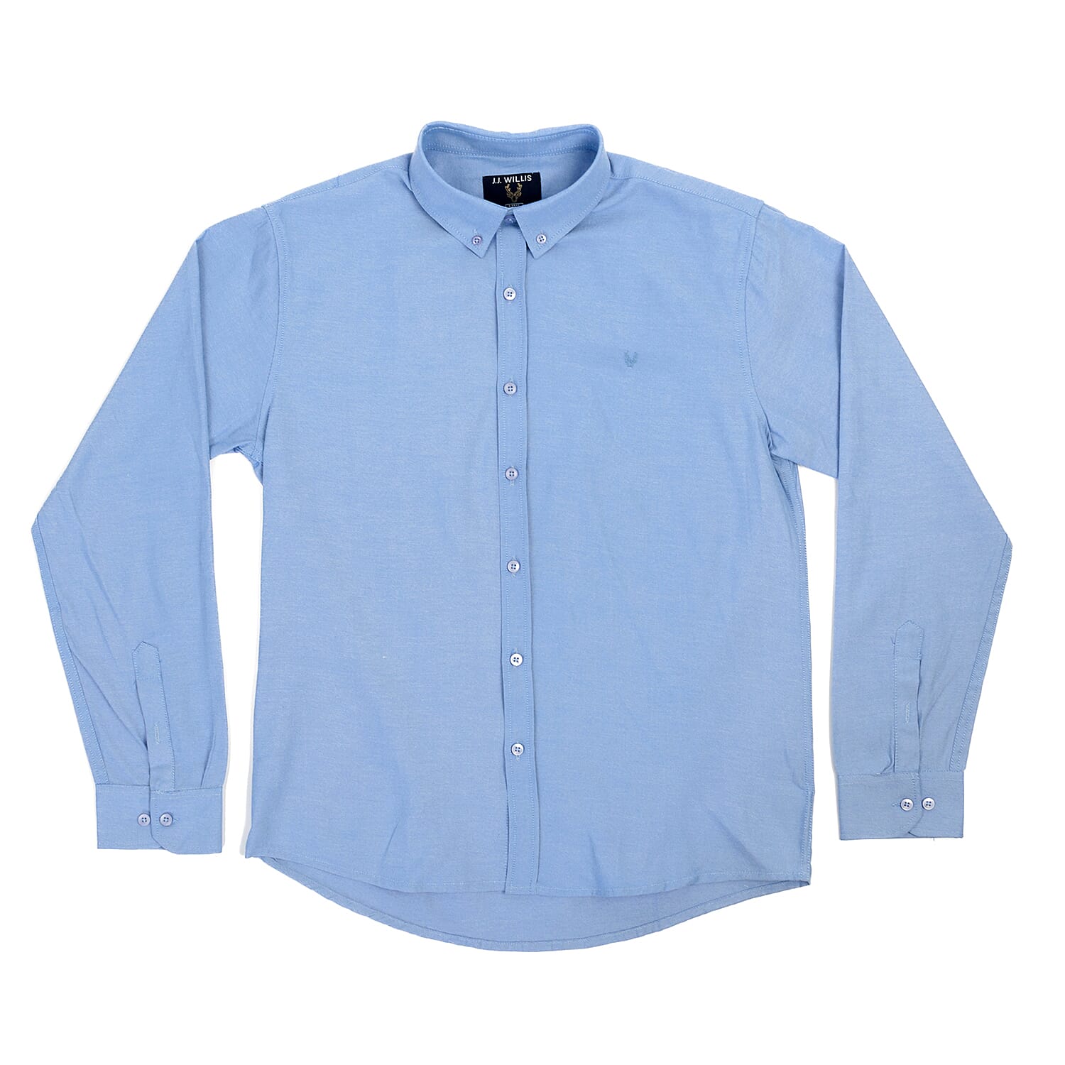 JJ Willis Mens Long Sleeve Shirt (To Fit 44 - 46) - Blue