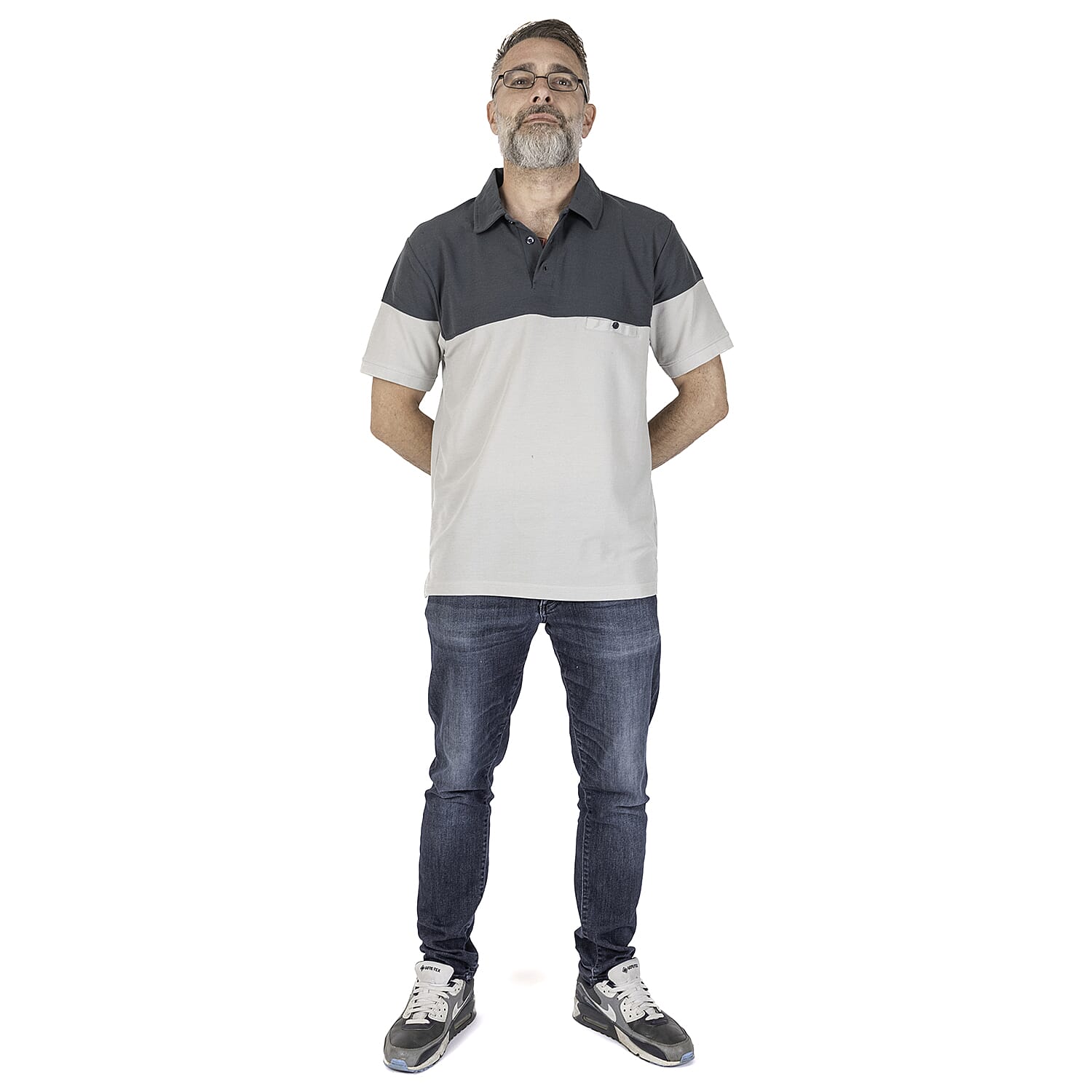 JJ Willis Ramsay Polo Shirt (Size L) - Slate - Grey