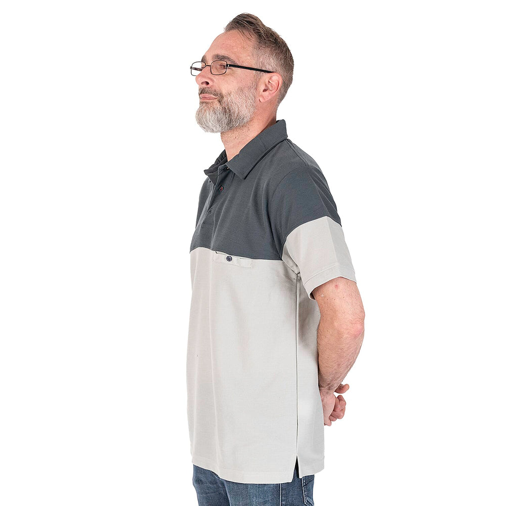 JJ Willis Ramsay Polo Shirt (Size L) - Slate - Grey