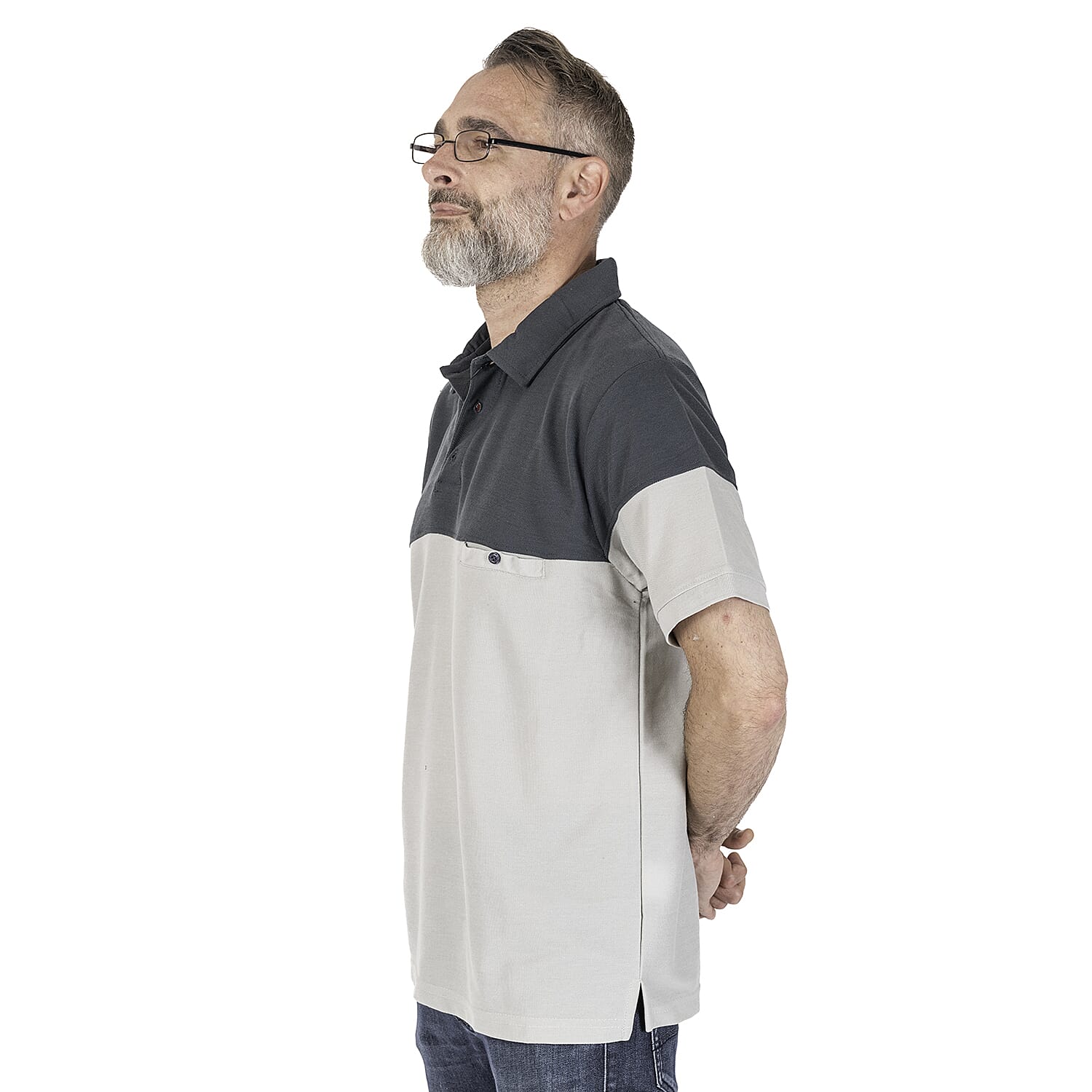 JJ Willis Ramsay Polo Shirt (Size L) - Slate - Grey