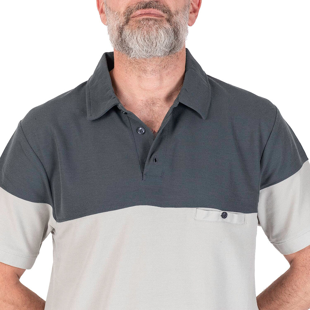 JJ Willis Ramsay Polo Shirt (Size L) - Slate - Grey