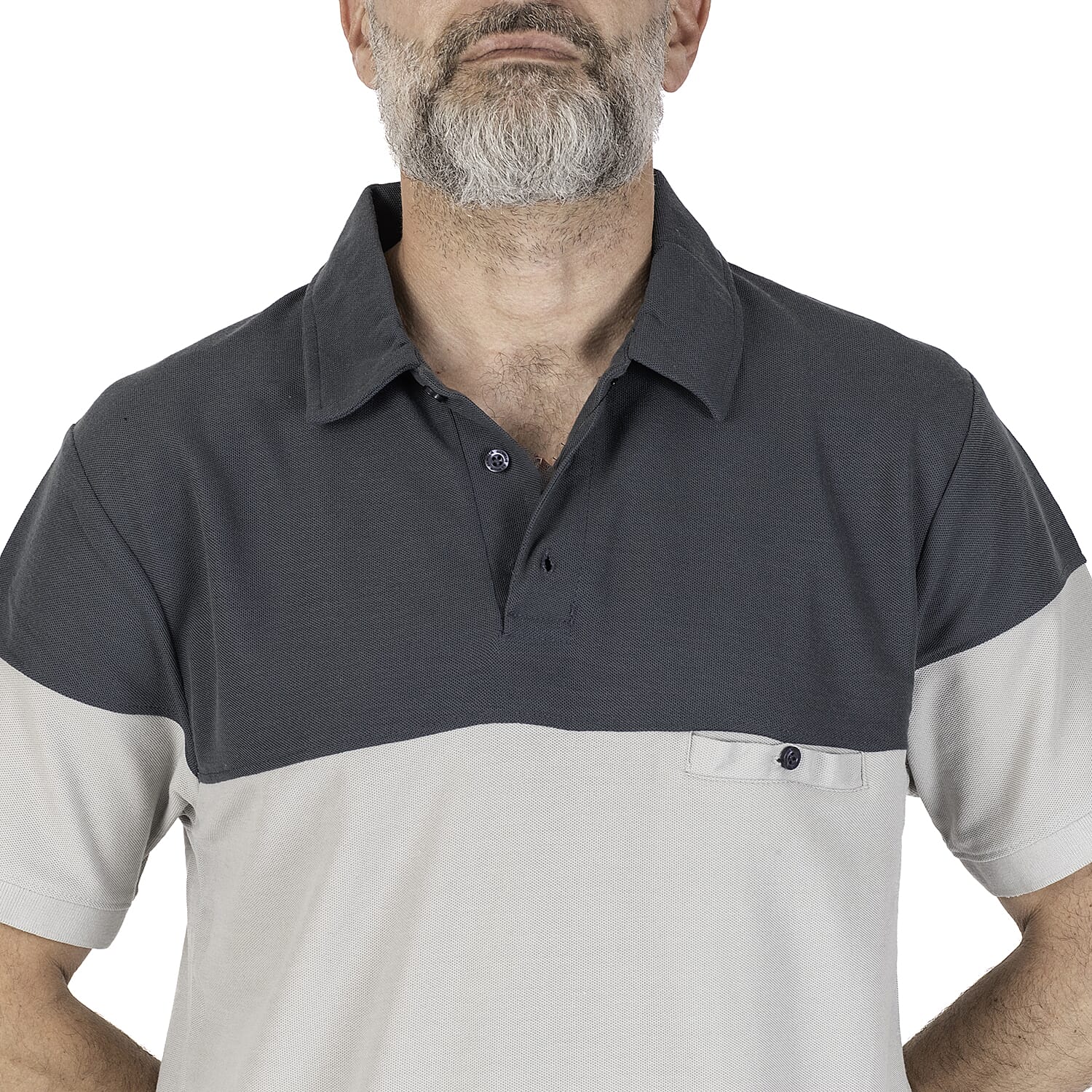 JJ Willis Ramsay Polo Shirt (Size L) - Slate - Grey
