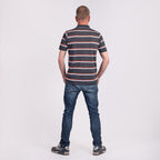 JJ Willis Stripe Polo Shirt (Size M) - Black
