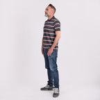 JJ Willis Stripe Polo Shirt (Size XL) - Black