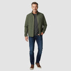 JJ Wills Full Zip Fleece Jacket With Contrast Tipping (Size XL) - Olive