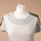 JOVIE Leaf Pattern Low Sleeve Blouse (Size L-XL - 12-14) - Khaki