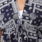 JOVIE Printed Dress (Size up to 20) - Navy