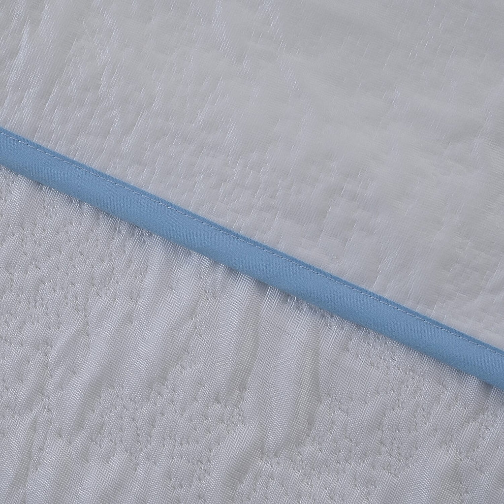 Luxury Cooling Jaquard Waterproof Mattress Protector - With Anchor Band Fit (Machine Washable) - Size Double