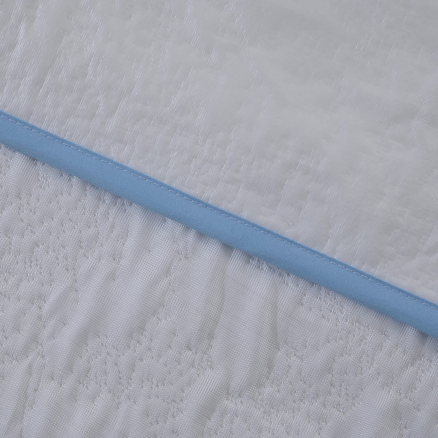 Luxury Cooling Jaquard Waterproof Mattress Protector - With Anchor Band Fit (Machine Washable) - Size Double