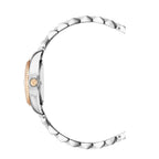 Jacques Du Manoir Inspiration Swiss Quartz Movt. 5ATM WR Silver Dial Ladies Watch with Two Tone Stainless Steel Strap