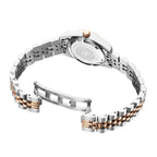 Jacques Du Manoir Inspiration Swiss Quartz Movt. 5ATM WR Silver Dial Ladies Watch with Two Tone Stainless Steel Strap