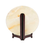 EXCLUSIVE LIMITED EDITION- Serpentine Dragon Painted Disk with Wooden Stand 13255 Cts.Presented in a gift box
