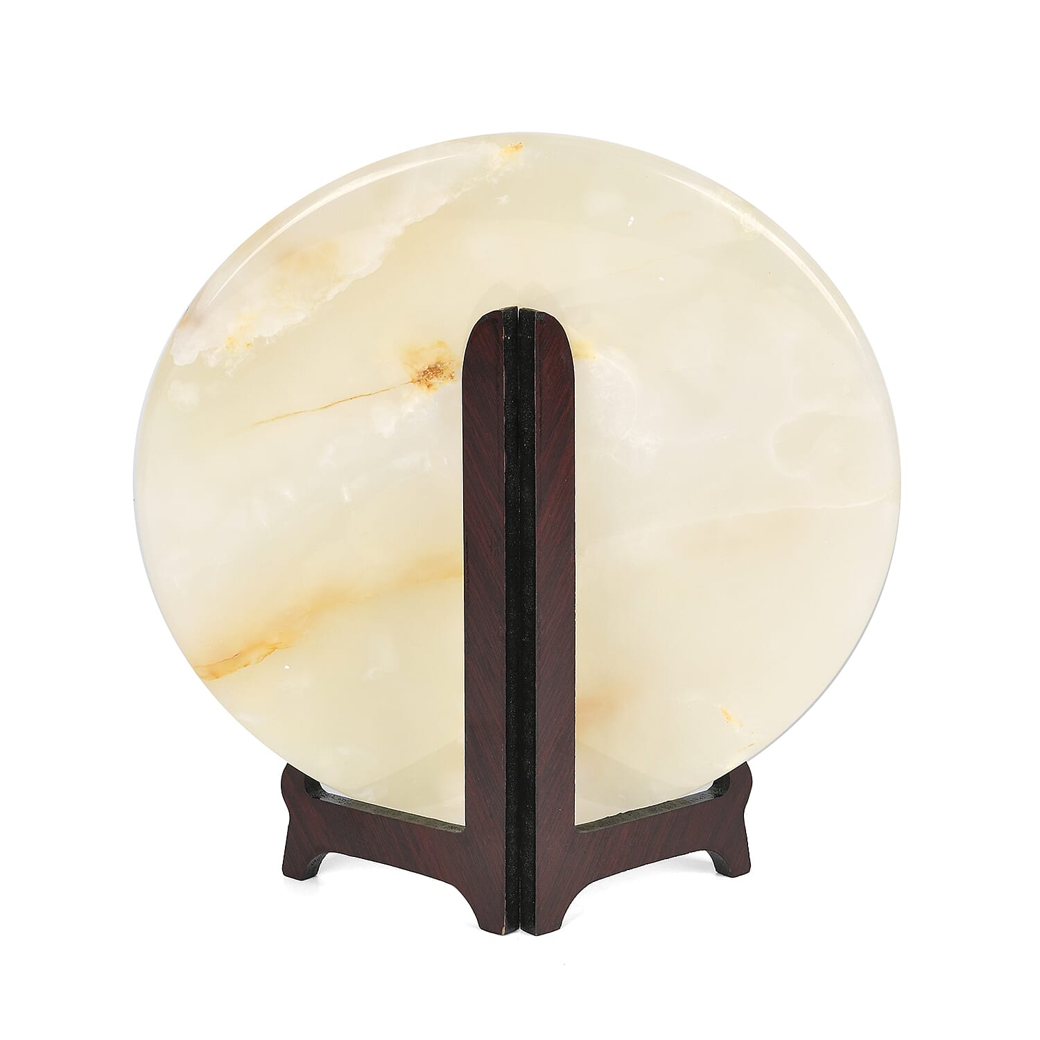 EXCLUSIVE LIMITED EDITION- Serpentine Dragon Painted Disk with Wooden Stand 13255 Cts.Presented in a gift box