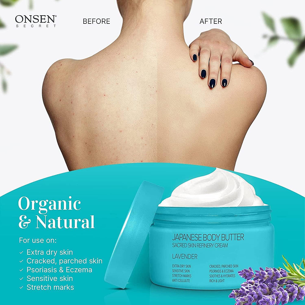 "Japanese Body Butter - Intensified Hdyraton for dry & cracked skin - Lavendar "