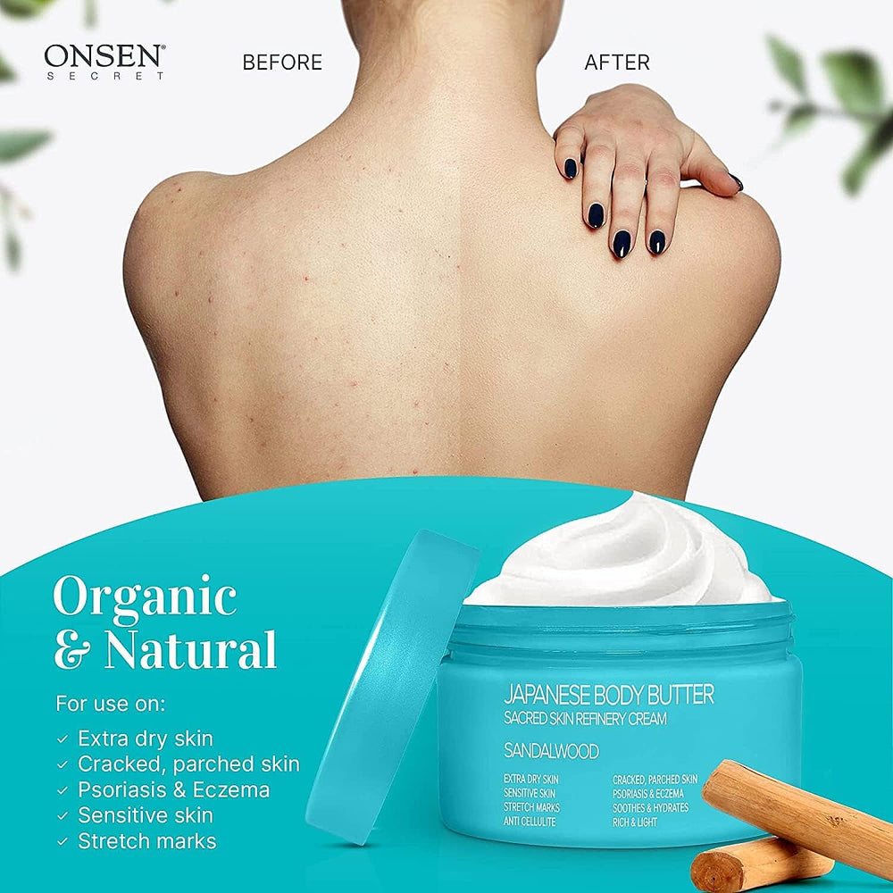 "Japanese Body Butter - Intensified Hdyraton for dry & cracked skin - Sandalwood"