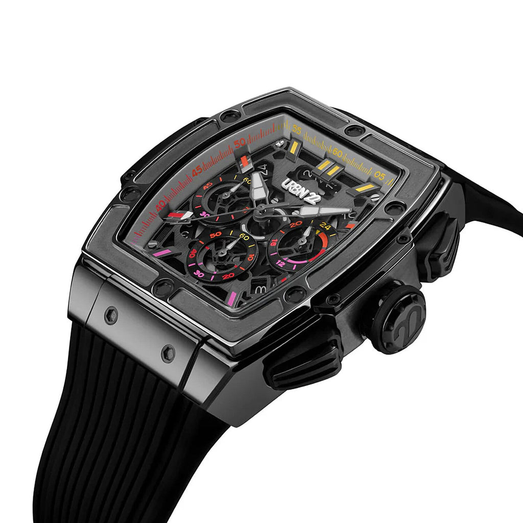 Japanese Mens Watch in Stainless Steel - Black