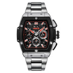 Japanese Mens Watch in Stainless Steel - Silver
