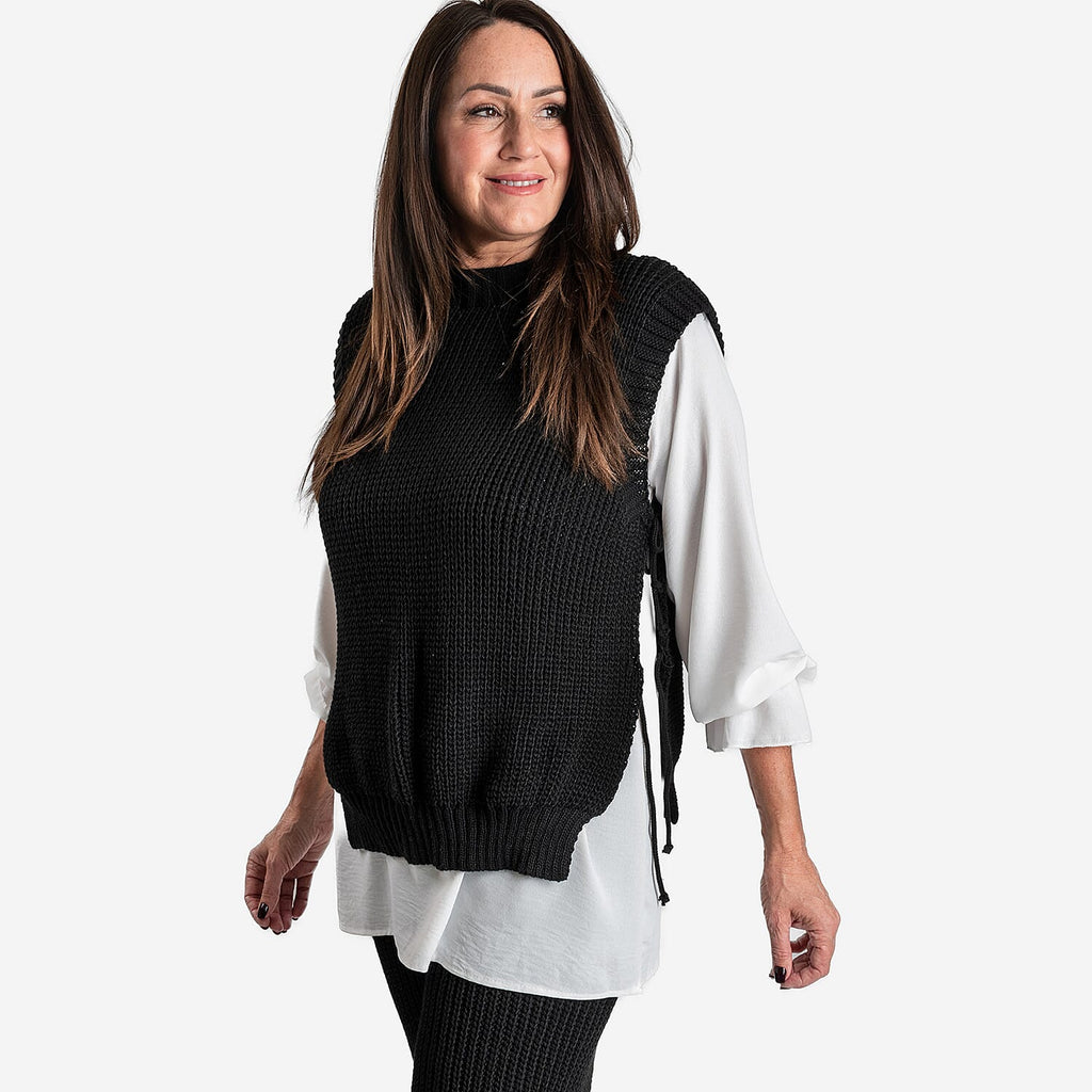 Women’s Knitted Wide-Leg Trousers with Soft Relaxed Fit for Everyday Comfort