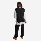 Women’s Knitted Wide-Leg Trousers with Soft Relaxed Fit for Everyday Comfort