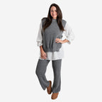 Women’s Knitted Wide-Leg Trousers with Soft Relaxed Fit for Everyday Comfort