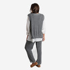 Women’s Knitted Wide-Leg Trousers with Soft Relaxed Fit for Everyday Comfort