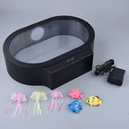 Jelly Fish Lamp with LED Light (Size 31x23x8 cm) - Black
