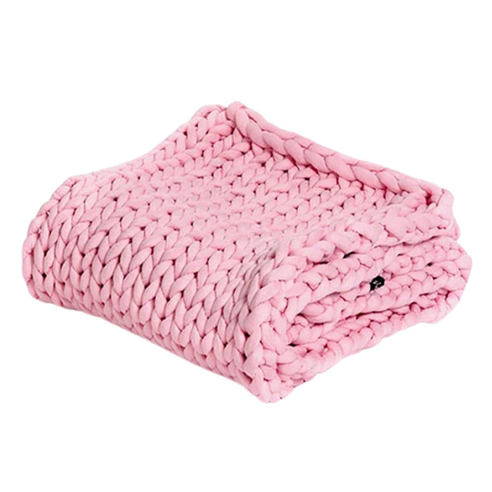 Knit Weighted Blanket (Queen Size) - Rose