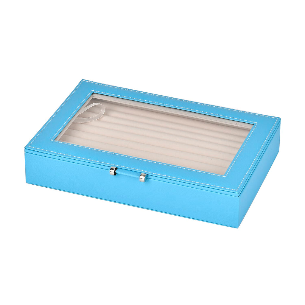 Jewellery Box (Size 26x17x5 ) - Turquoise Blue