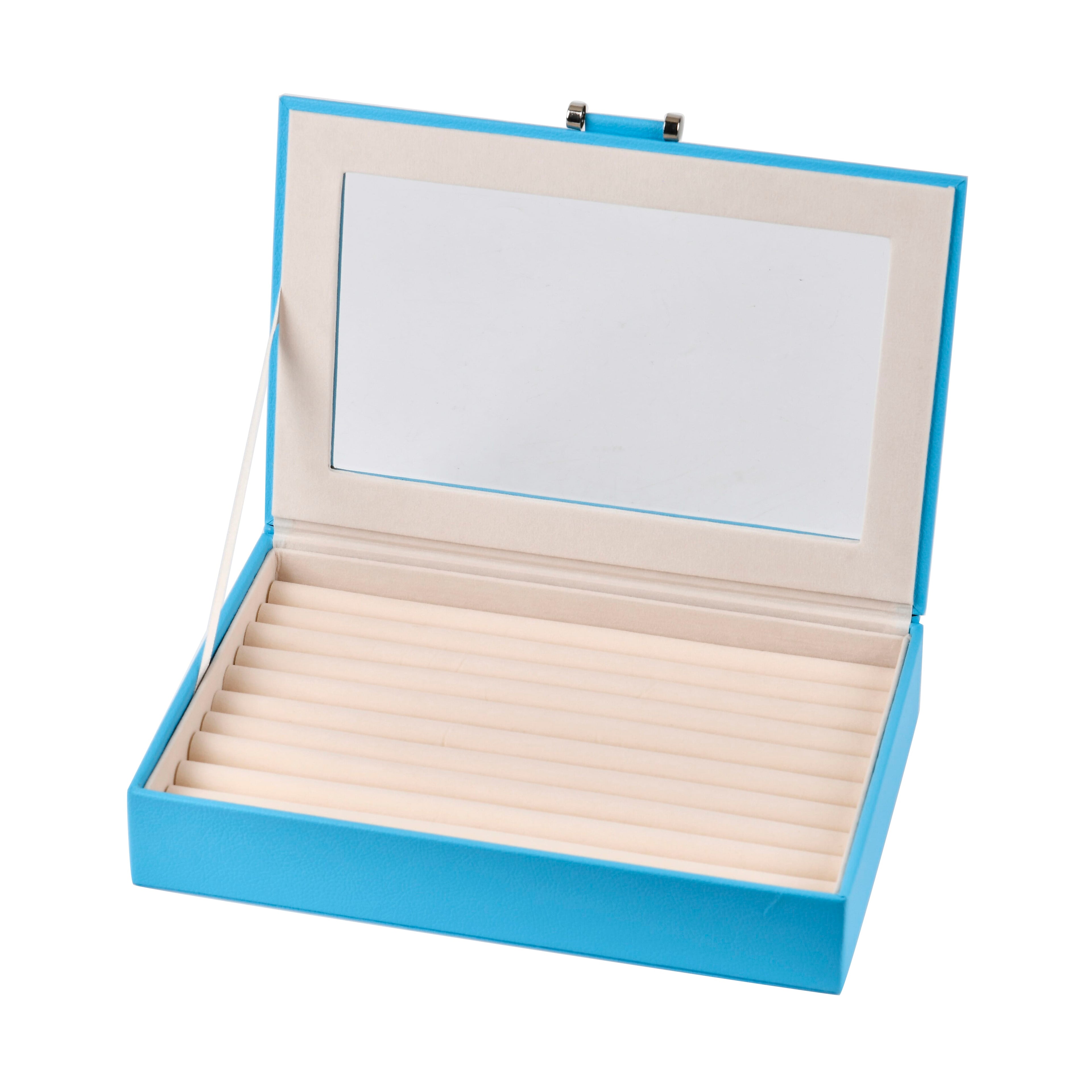 Jewellery Box (Size 26x17x5 ) - Turquoise Blue