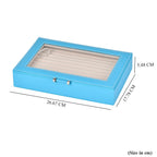 Jewellery Box (Size 26x17x5 ) - Turquoise Blue