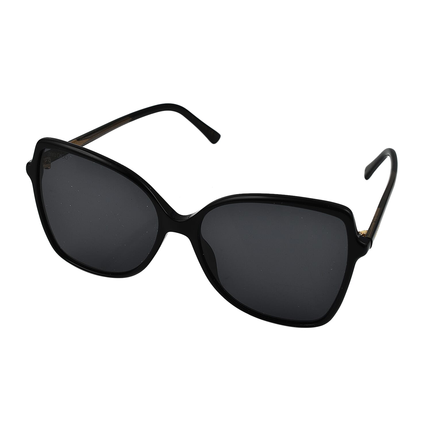 Limited Quantity Closeout Deal - Jimmy Choo Designer Sunglasses - Black and Gold