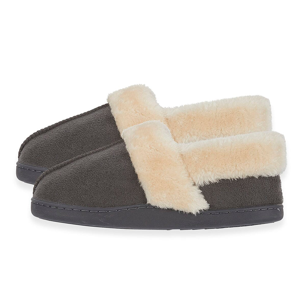 Jo - Joe Edale Faux Suede Slip-On With Sherpa Fur Lining (Size 4) - Grey