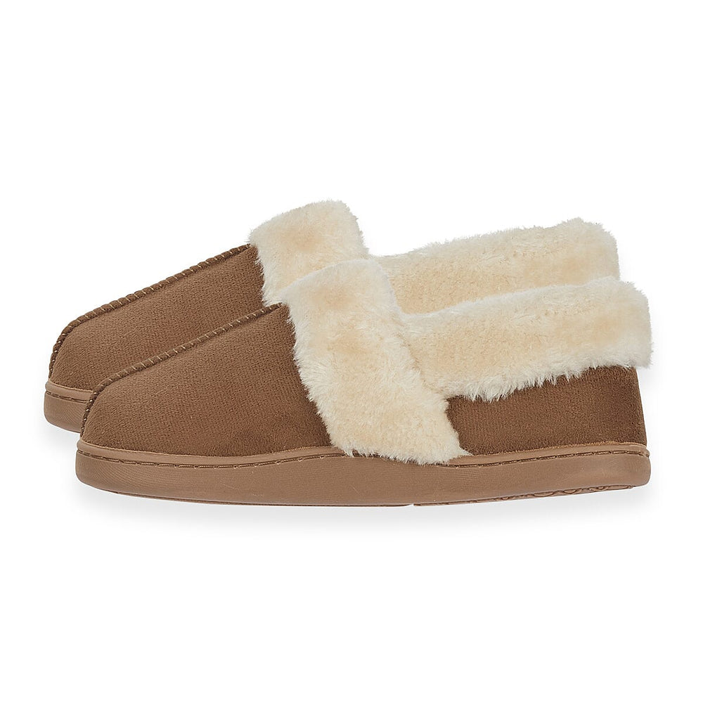 Jo - Joe Edale Faux Suede Slip-On With Sherpa Fur Lining (Size 5) - Cognac