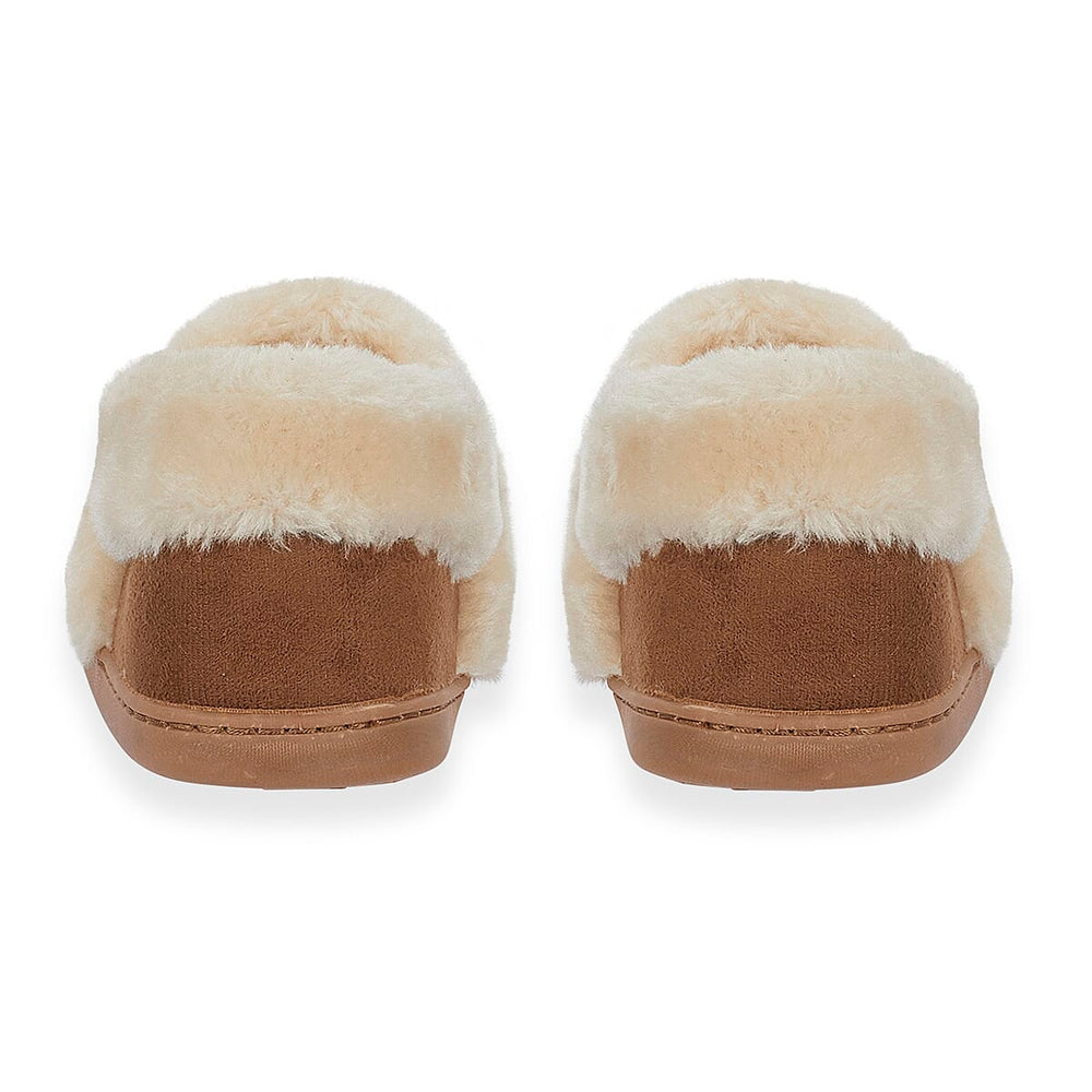 Jo - Joe Edale Faux Suede Slip-On With Sherpa Fur Lining (Size 5) - Cognac