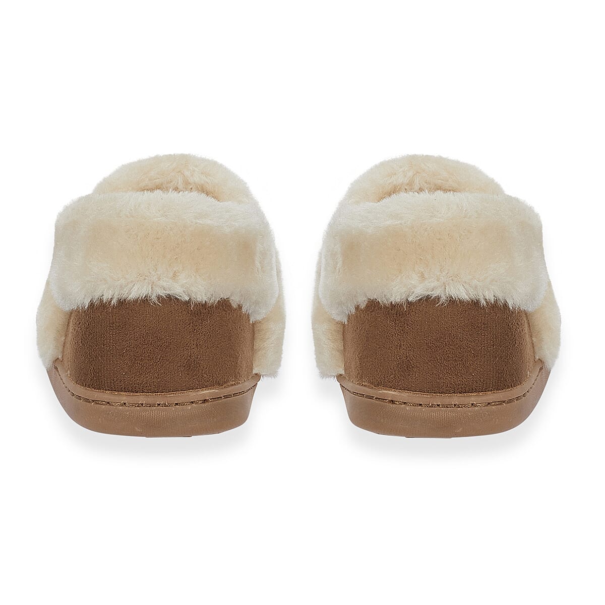 Jo - Joe Edale Faux Suede Slip-On With Sherpa Fur Lining (Size 6) - Cognac