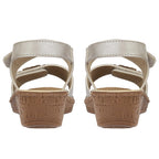 Jo & Joe HIBISCUS Lightweight Touch and Close Fastening Sandal (Size 6) - Taupe