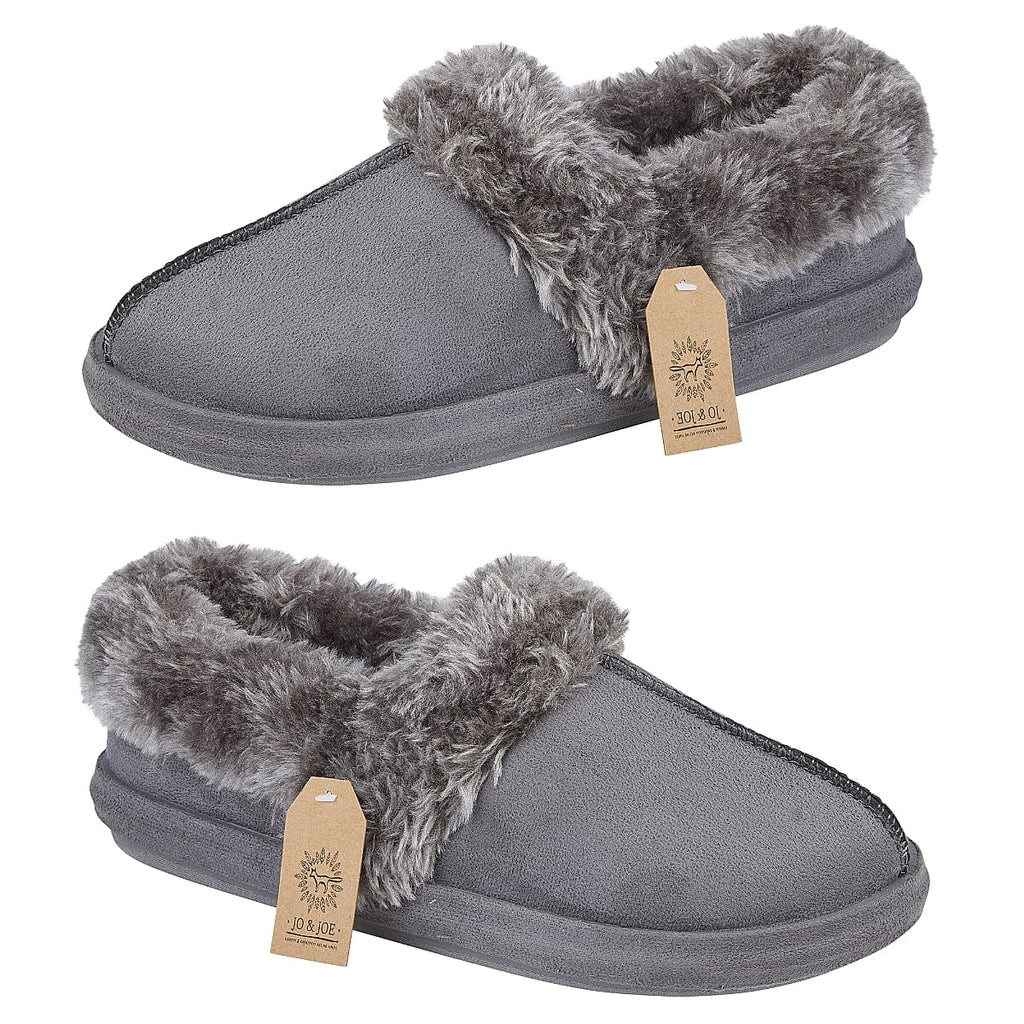Jo & Joe Ladies Slipper (Size 4) - Charcoal