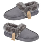 Jo & Joe Ladies Slipper (Size 4) - Charcoal