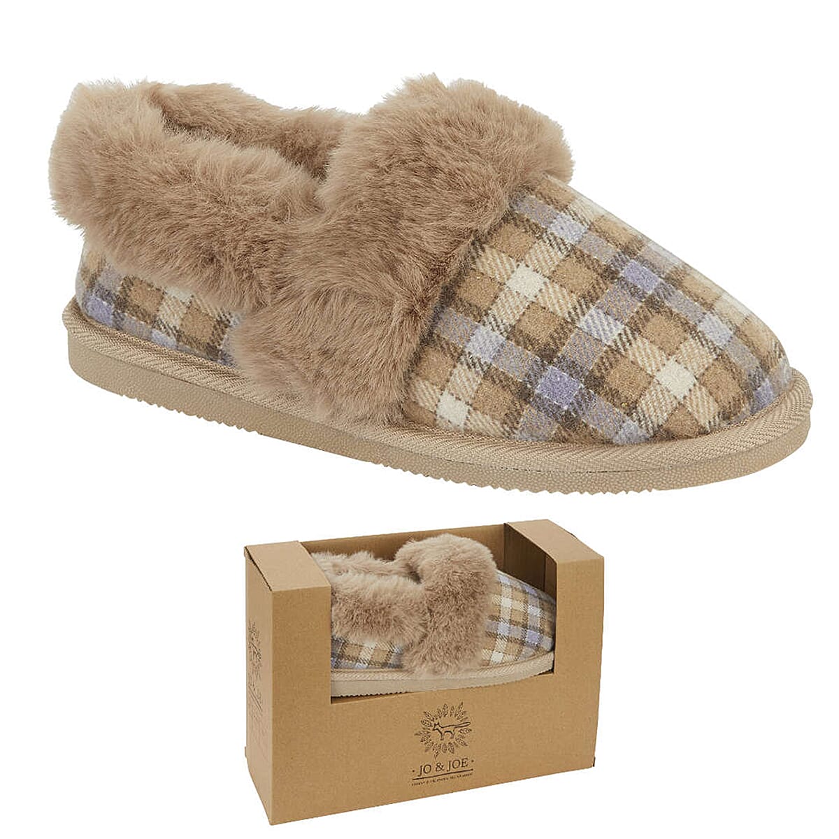 Jo & Joe Ballyfin Ladies Slipper (Size 4) - Camel