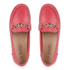 Jo - Joe Ladies Kasbah Leather Loafer with Diamante Trim (Size 8) - Watermelon
