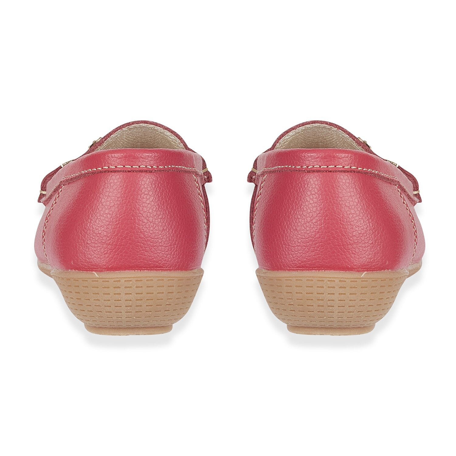 Jo - Joe Ladies Kasbah Leather Loafer with Diamante Trim (Size 8) - Watermelon
