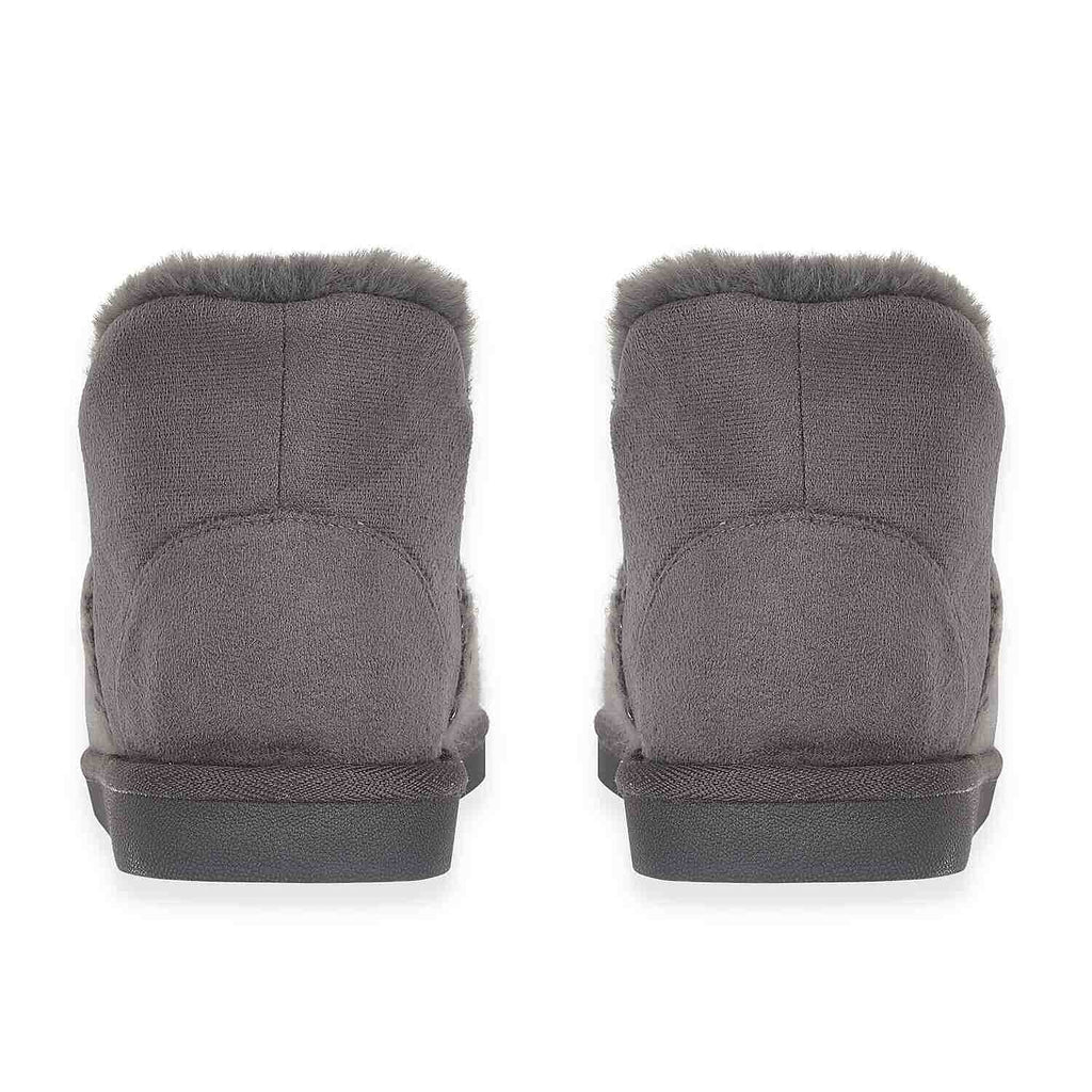Jo & Joe Ladies Fur Lined Shoes (Size 5) - Charcoal