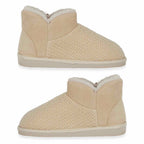 Jo & Joe Ladies Fur Lined Shoe  (Size 7) - Cream