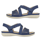Jo & Joe Ladies Sandal (Size 4) - Navy