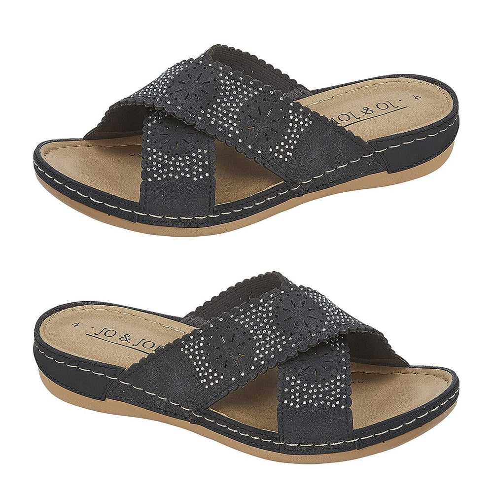 Jo & Joe CUBA Ladies Mule Sandal (Size 8) - Black