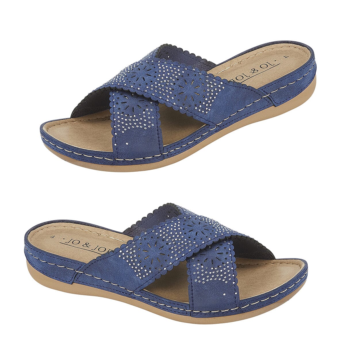 Jo & Joe CUBA Ladies Mule Sandal (Size 8) - Navy