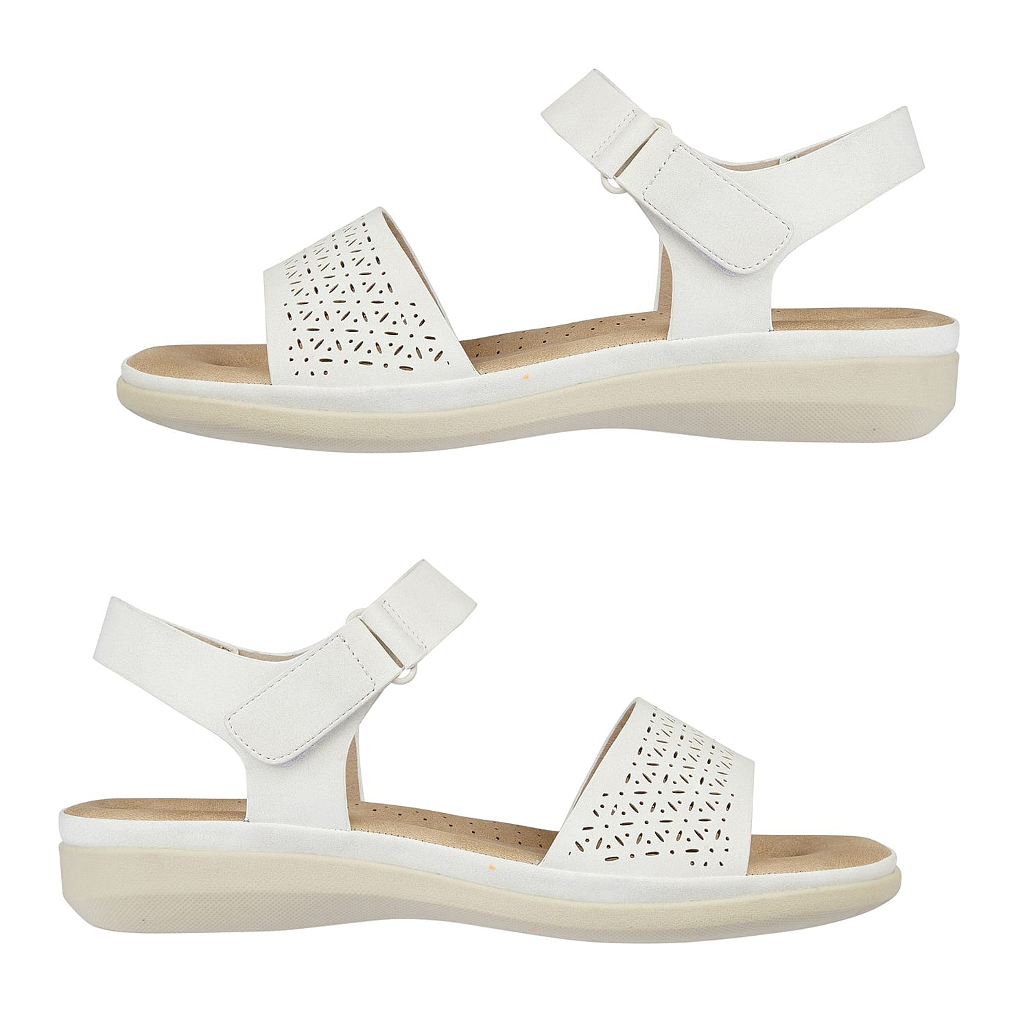 Jo & Joe Ladies Sandal (Size 5) - White